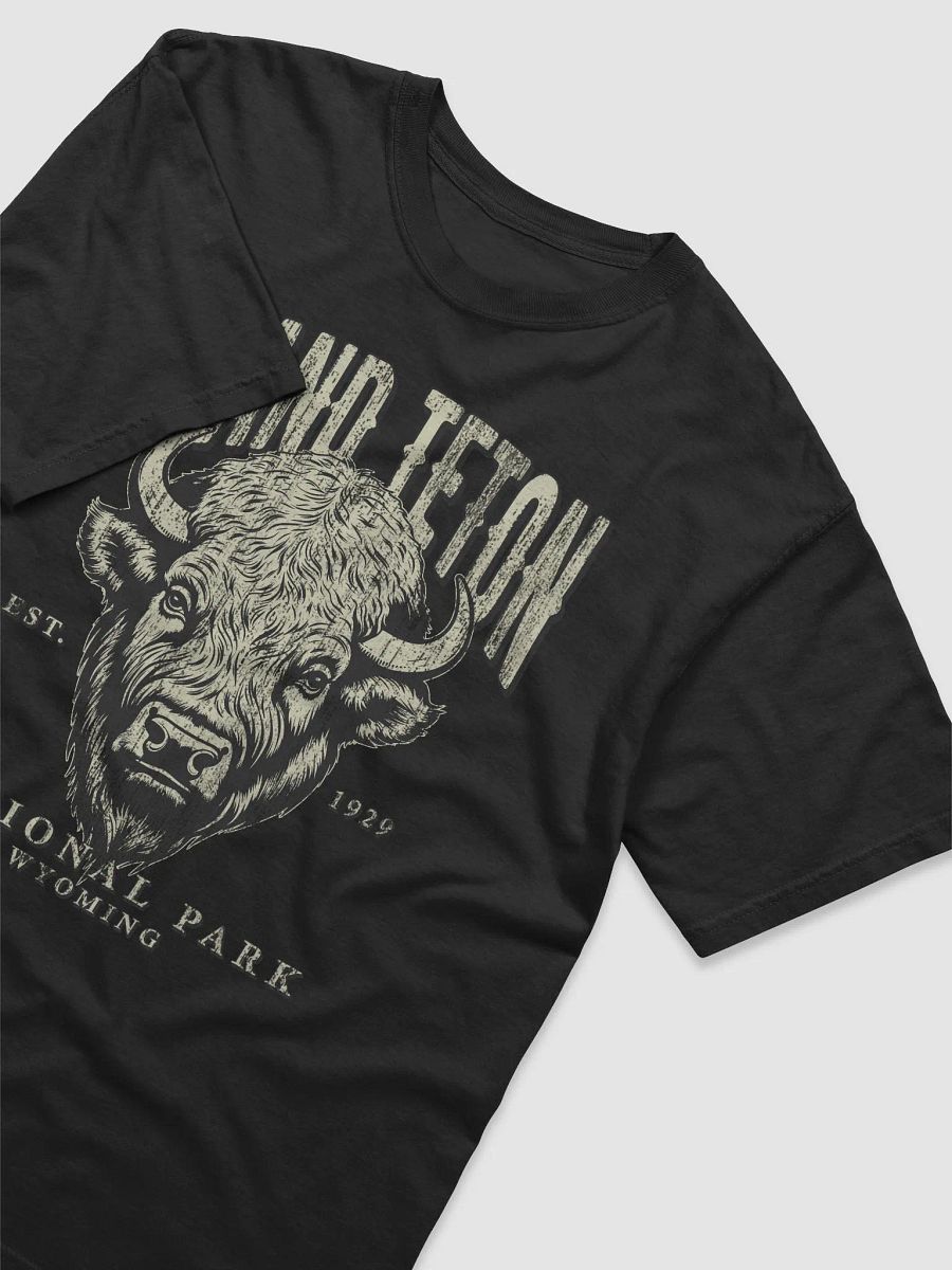 Grand Teton National Park, Wyoming Tee | Vintage-Style Grunge Western Shirt with a Bison's Head product image (3)