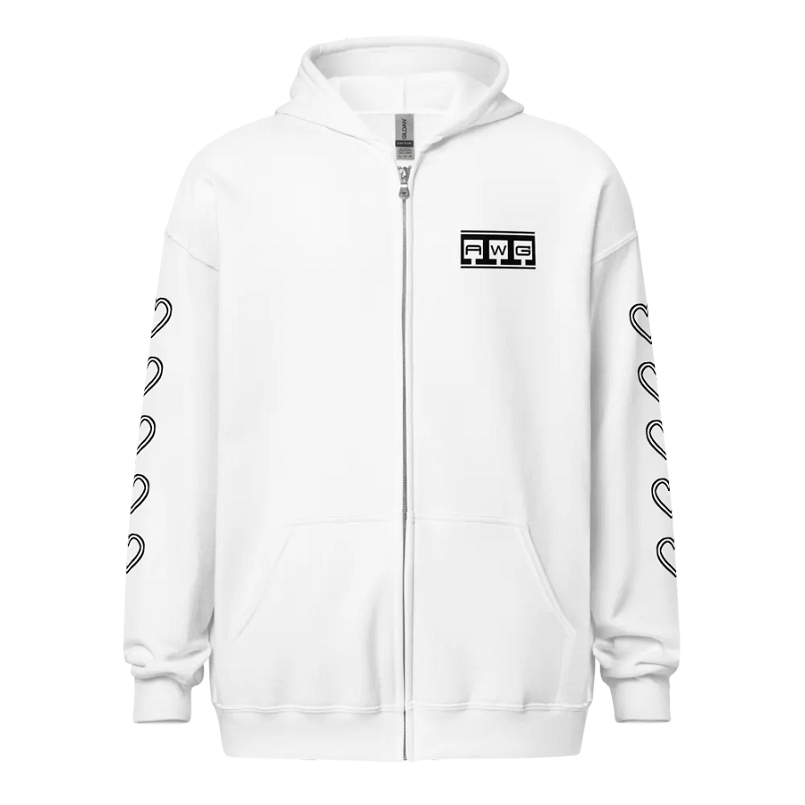 AWG Maid Dress Zip Hoodie (White) product image (1)