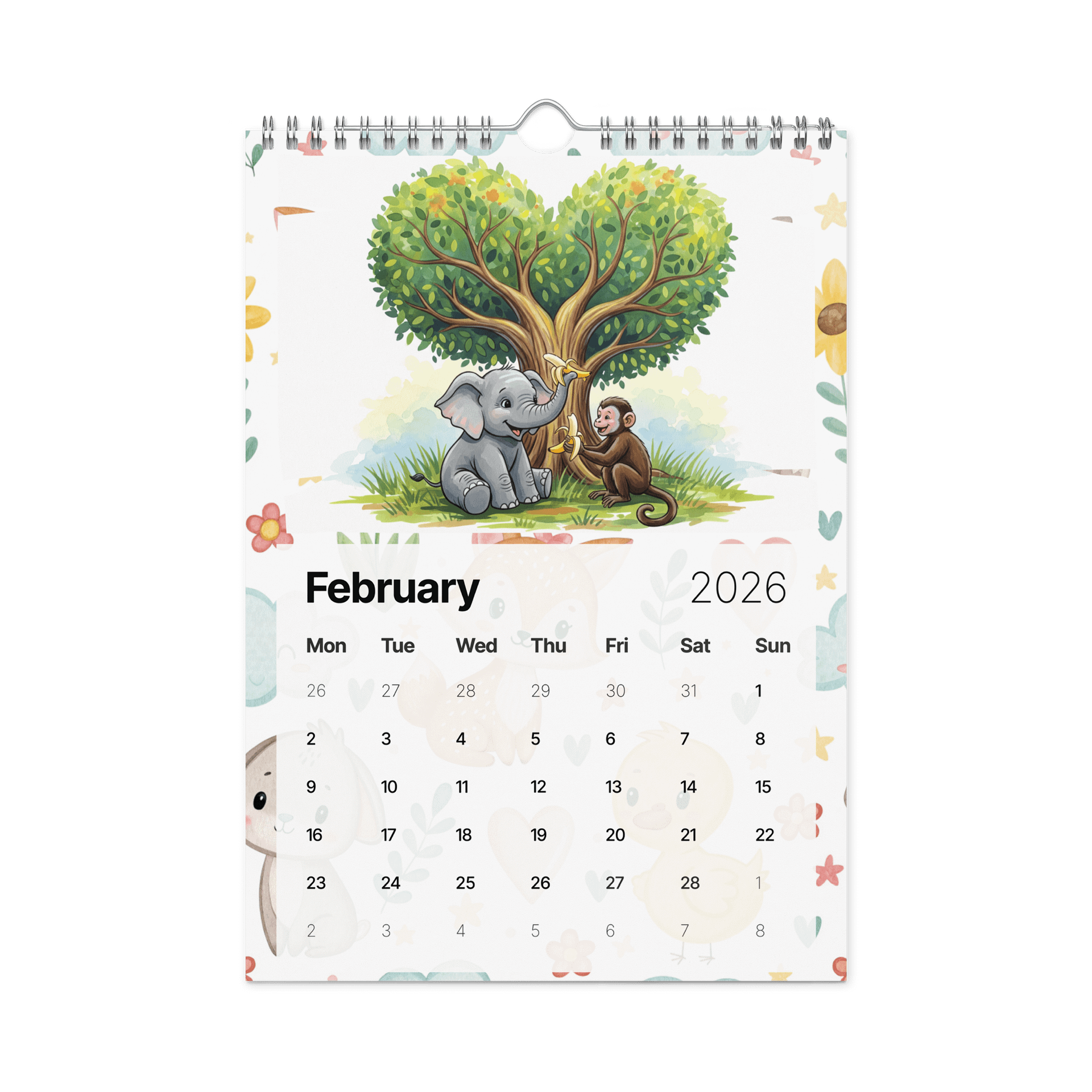 Paws of Joy Wall Calendar 2026 – Adorable Animal Friends product image (5)