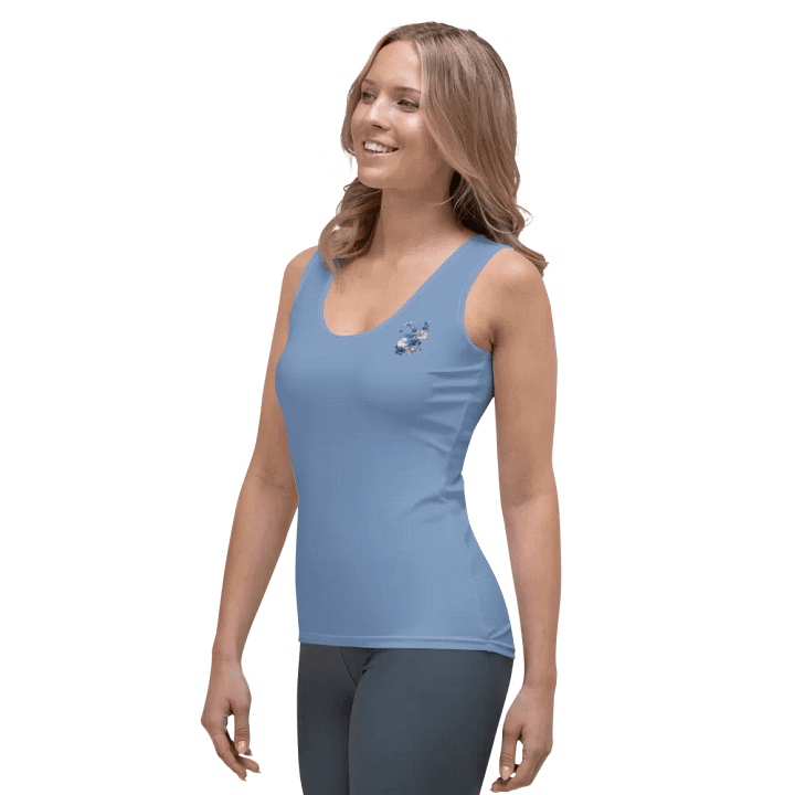 Women's Tank Top With Blue Flowers product image (2)