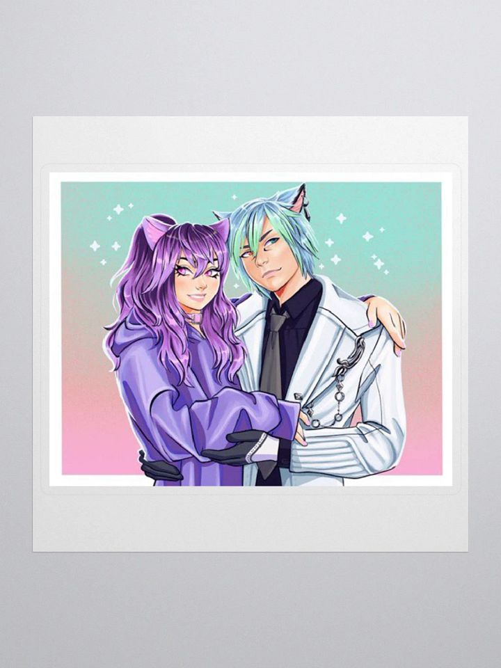 Emmy & Rogue w/ BG Sticker product image (1)