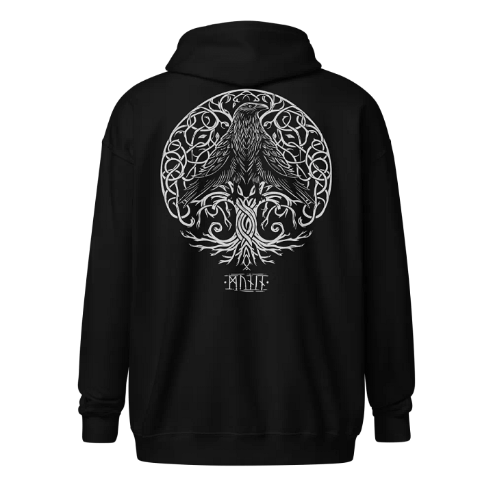 Munin's Perch Zip Hoodie product image (1)