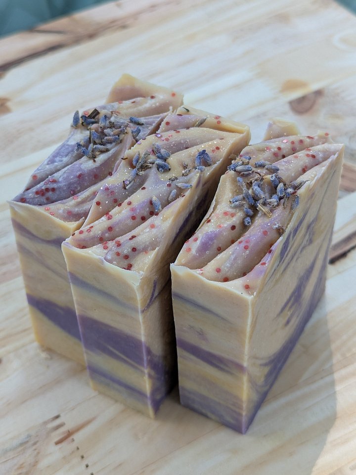 Lavender Lemon Cold Process Goat Milk Soap product image (1)