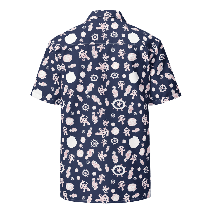 Navy Nautical Hawaiian Shirt product image (3)