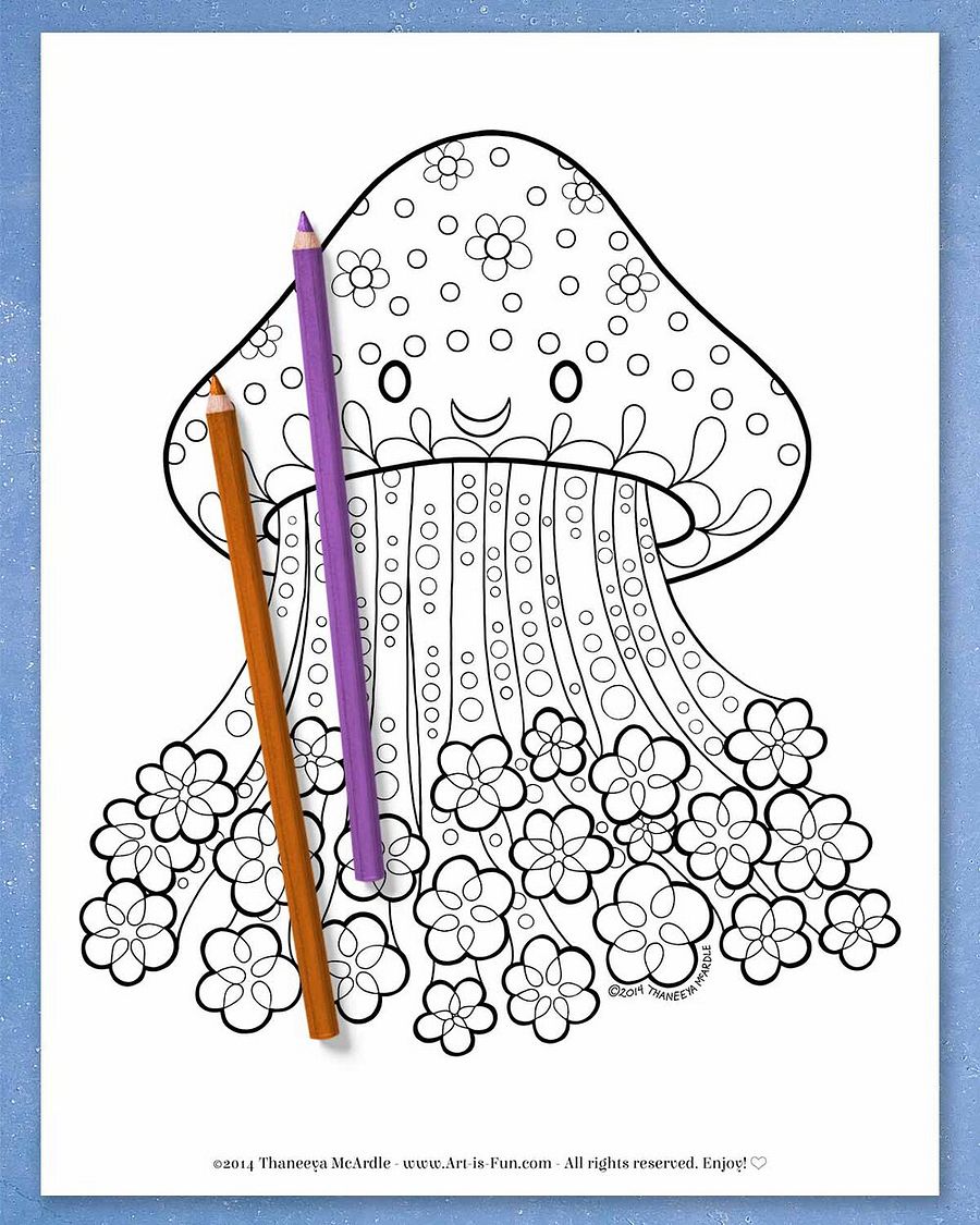 Groovy Animals Coloring Pages product image (7)
