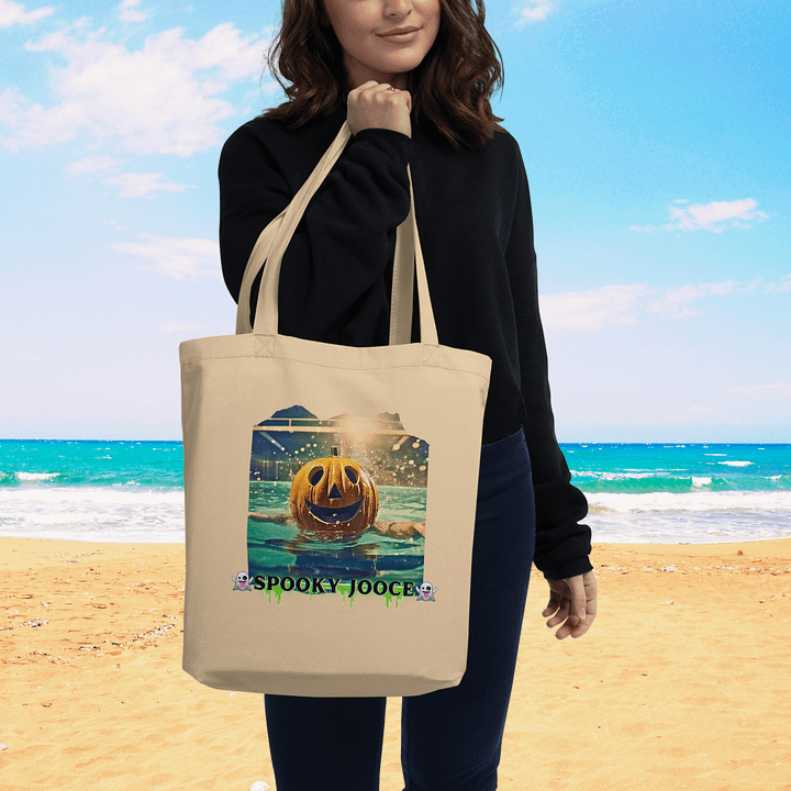 “SPOOKY SWIMZ” Khaki Tote Bag product image (2)