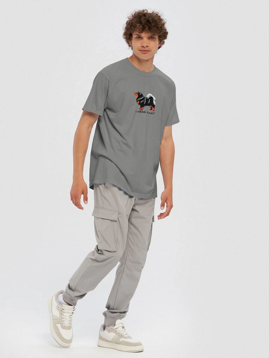 I Herd That T-Shirt(Embroidered) of a Finnish Lapphund(Black & Tan) product image (37)