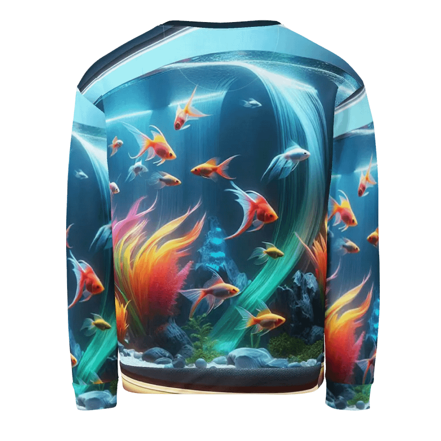 Aquatic Symphony Unisex Sweatshirt | AI Design product image (2)