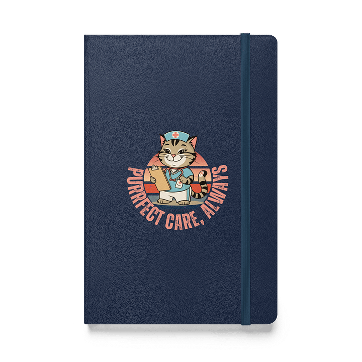 Purrfect Care Nurse Cat Hardcover Journal product image (1)