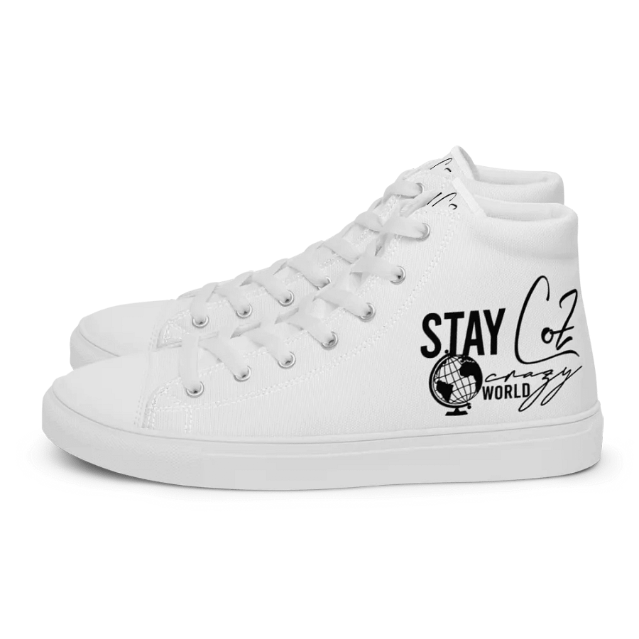 Men's Stay CoZ Crazy World High Top Canvas Shoes product image (2)