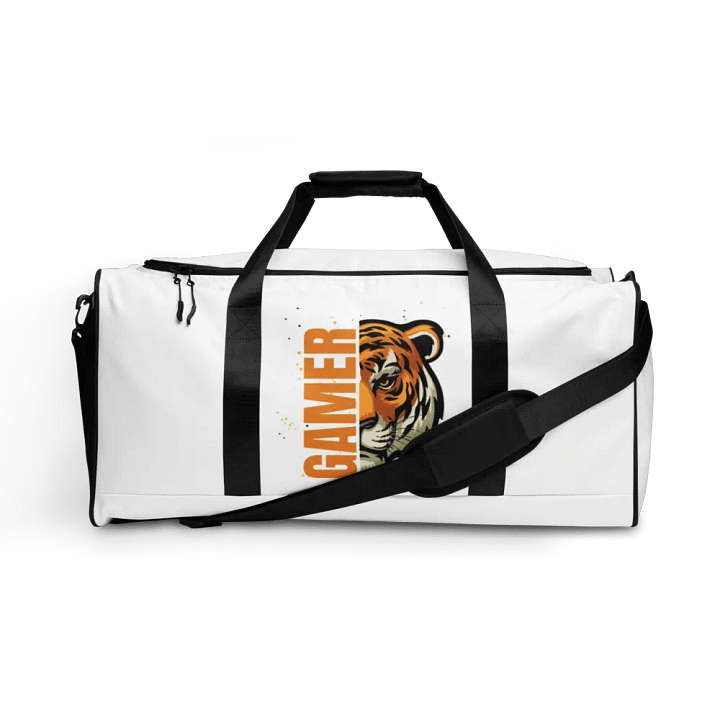 Gamer Tiger All-Over Print Duffle Bag product image (1)