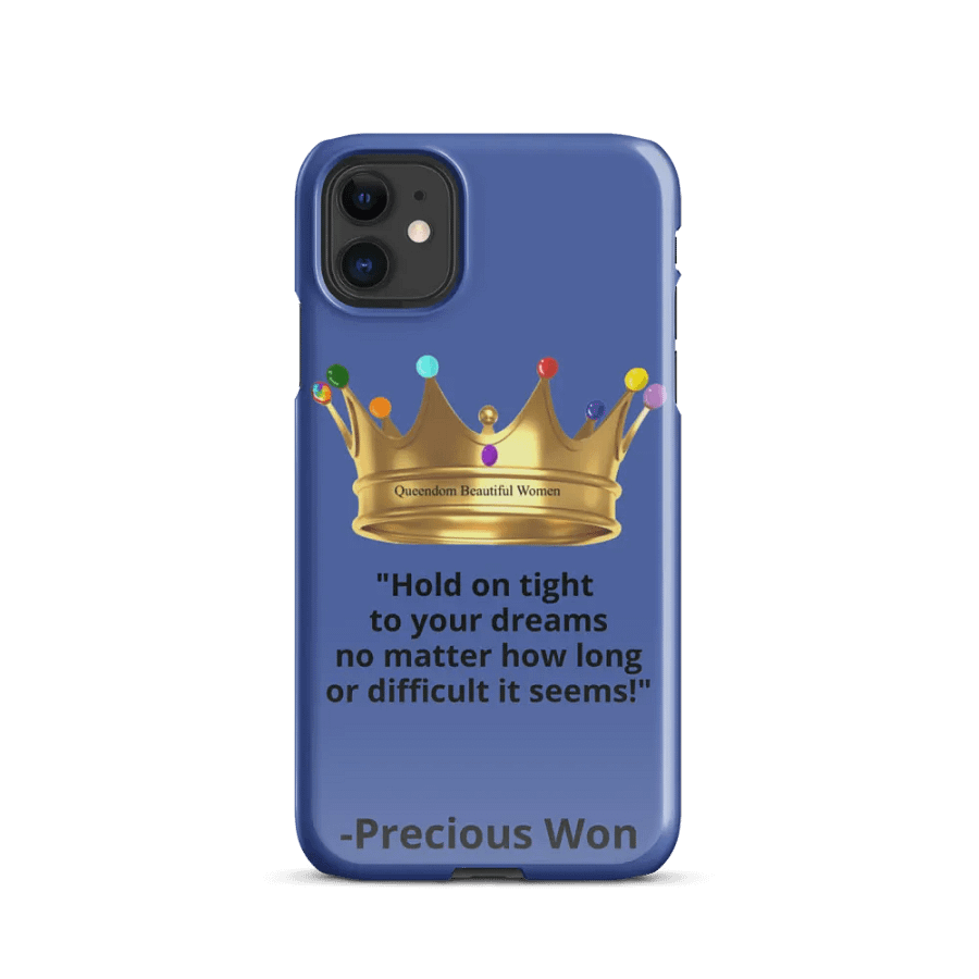 Queendom Beautiful Women iPhone® Snap Case (Blue-Tanzanite) product image (8)