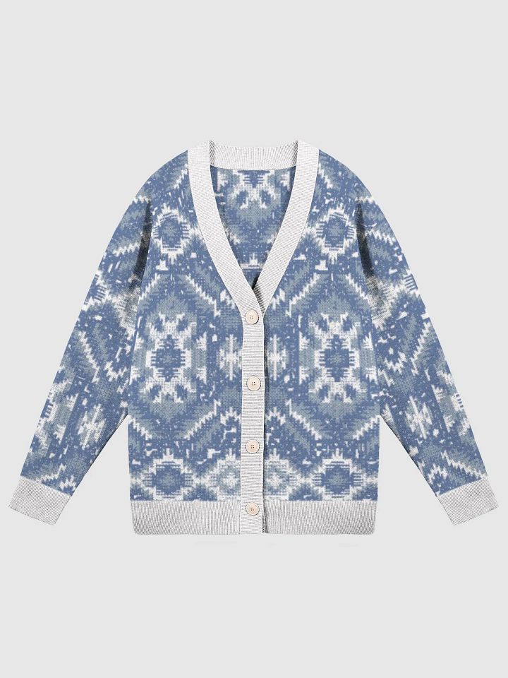 Winter Boho Knit Sweater in Denim product image (7)
