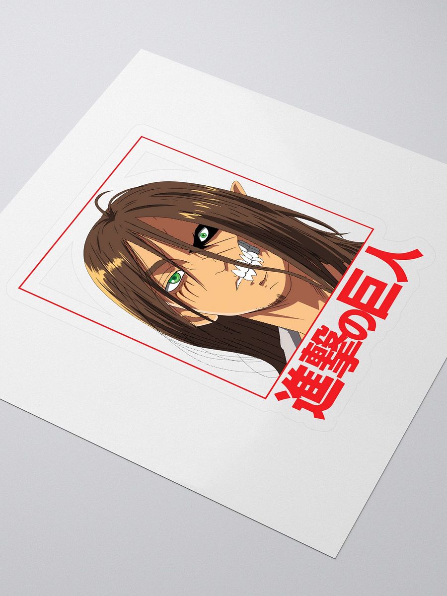 Eren Yeager Half Titan Transformation Art Kiss Cut Stickers product image (3)