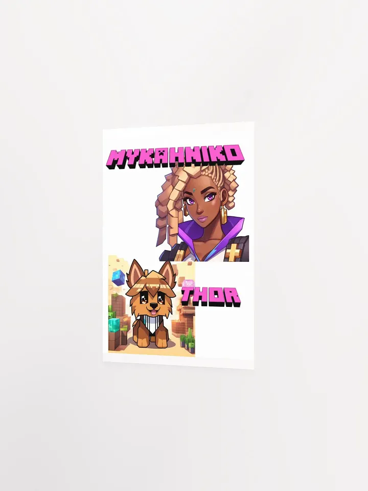 Mykah and Thor Minecraft Poster product image (2)