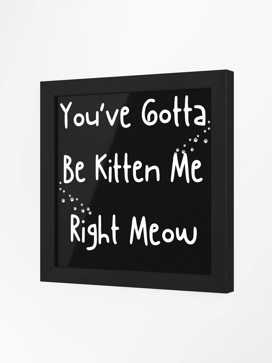 " YOU'VE GOTTA BE KITTEN ME RIGHT MEOW " CANVAS ART product image (16)