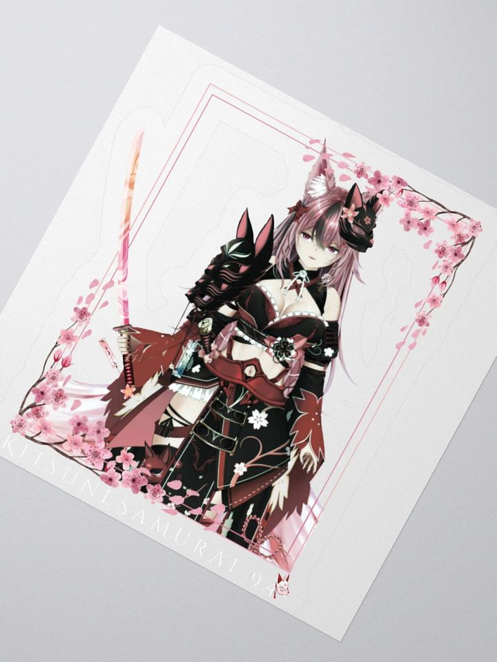 Cherry Blossom Samurai Kiss Cut Stickers product image (2)