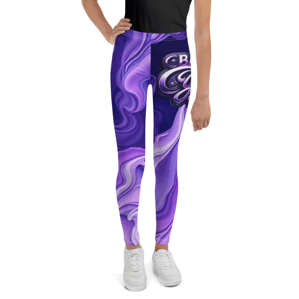 Starry Swirls Youth Leggings product image (1)