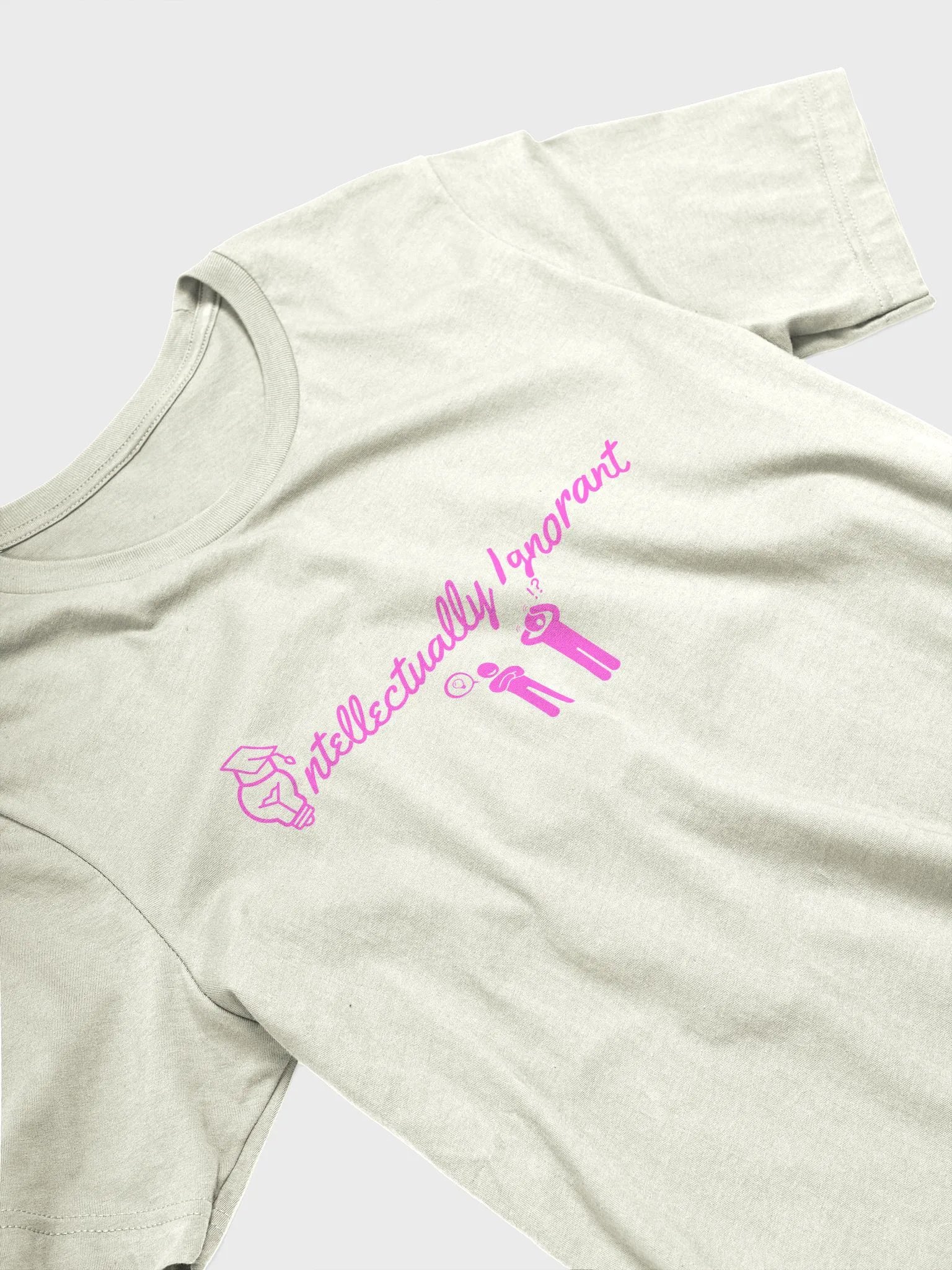 Intellectually Ignorant (PINK LOGO) Soft style T shirt product image (29)