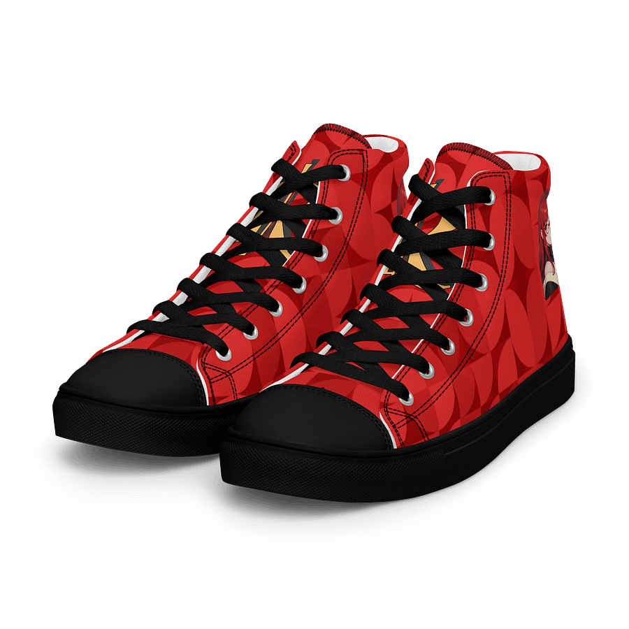(Red WAIFU) K Women's High Top Canvas Shoes product image (6)