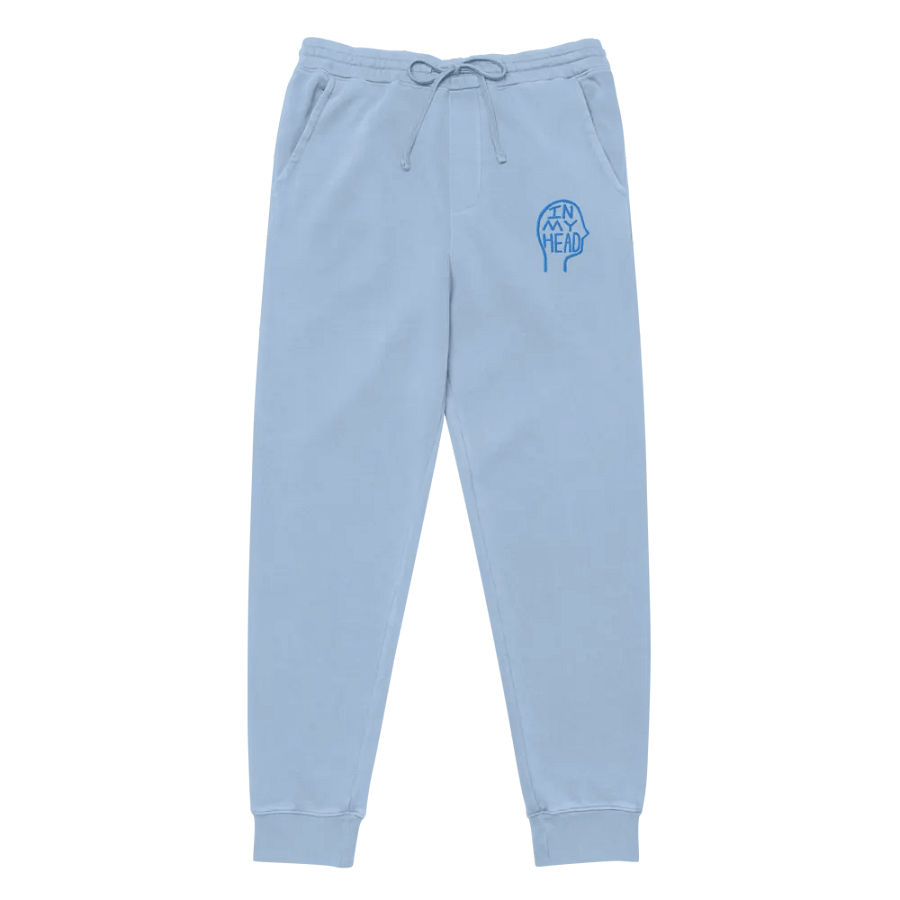 In My Head (aqua thread) pigment dyed sweatpants product image (3)