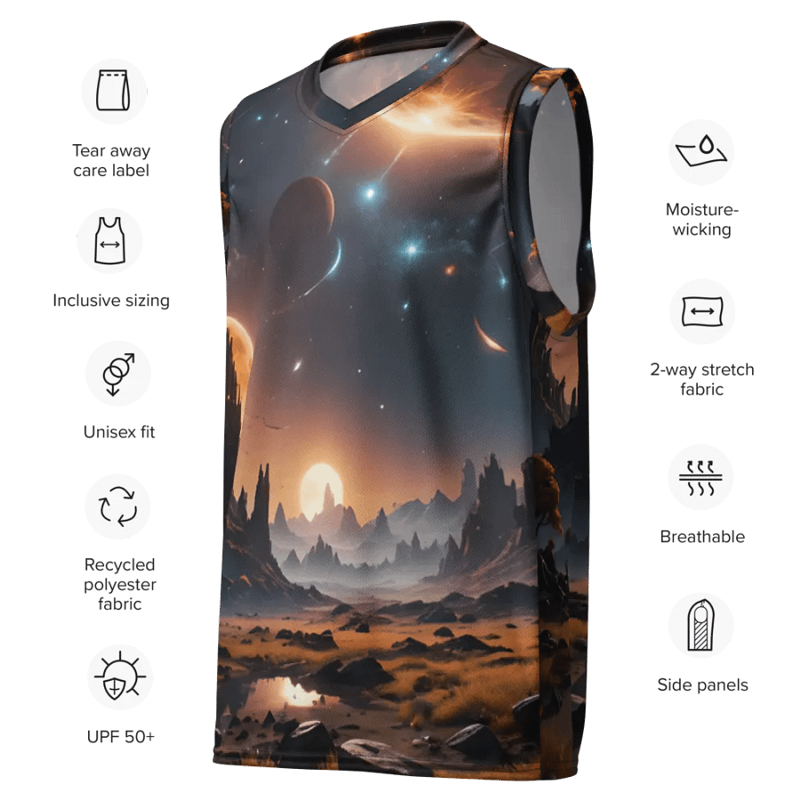 Harmony Reverie All-Over Print Basketball Jersey product image (7)