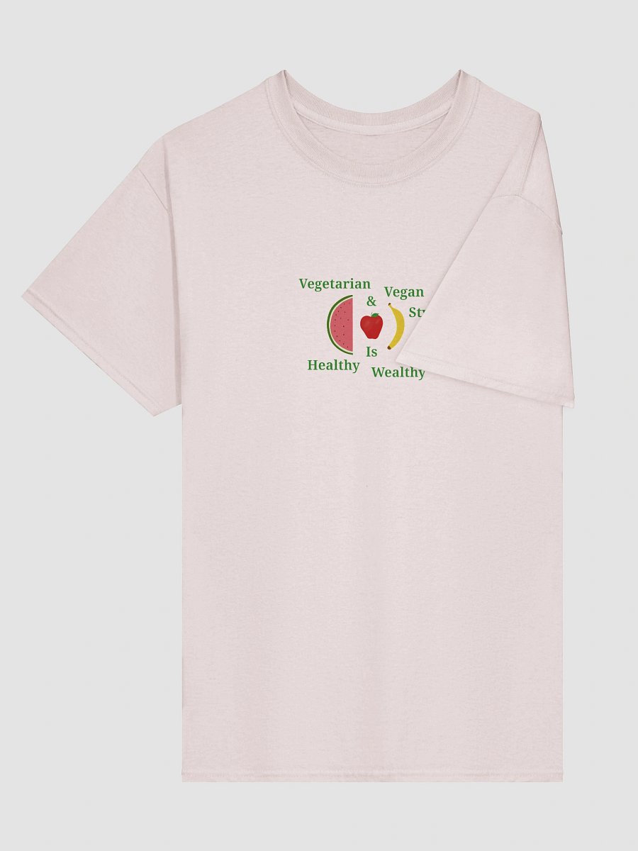Healthy Wealthy Vegetarian & Vegan T-Shirt product image (3)