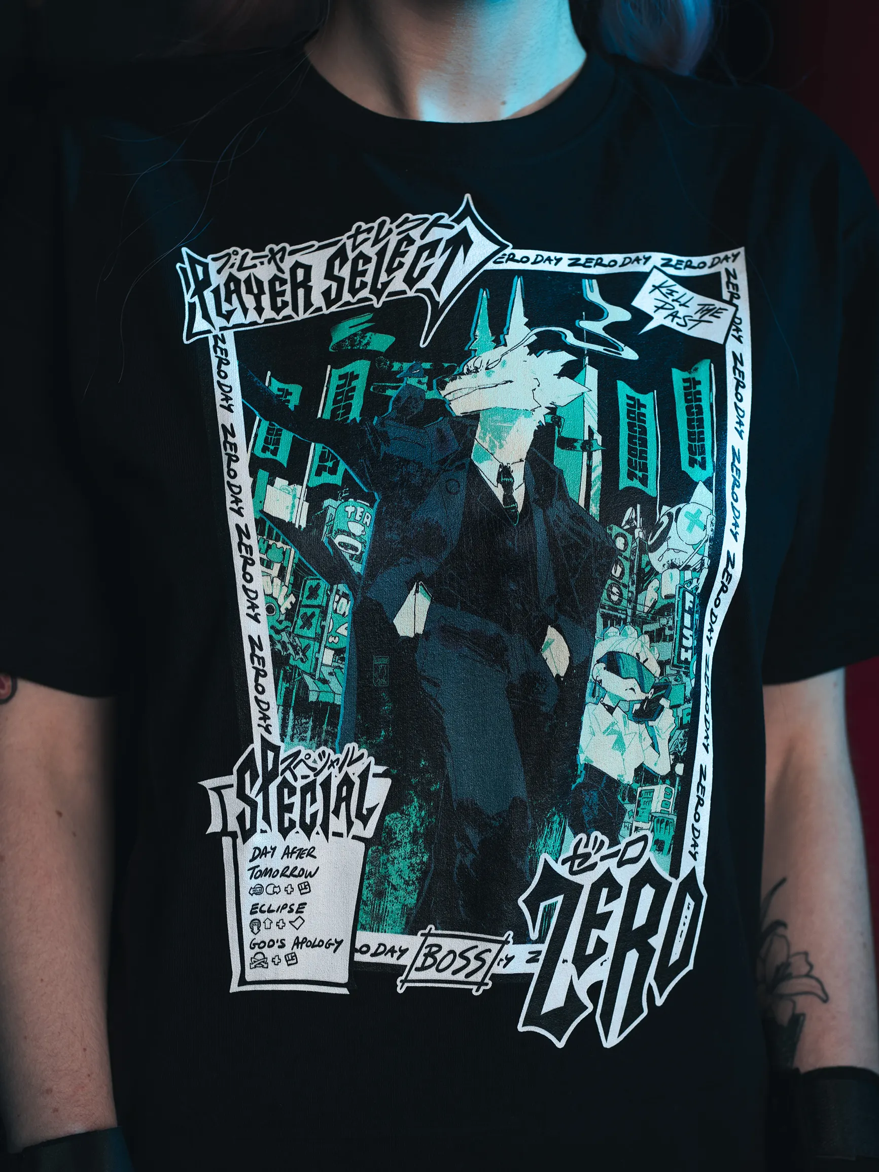WILDSIDE × BlackEyePatch NOIR EYE PATCH Baseball T-shirt (S