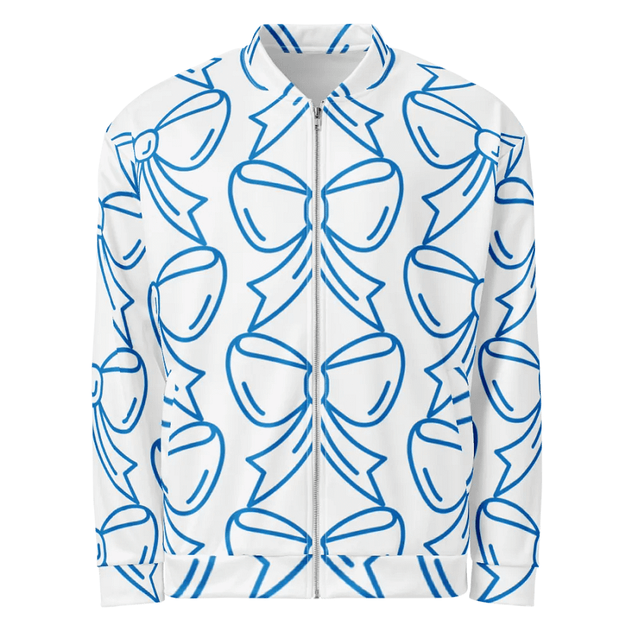 Blue Bow Extravaganza Bomber Jacket product image (1)