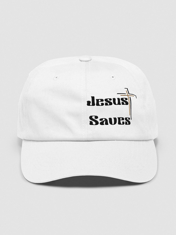 Jesus Saves Dad Hat – Cross Logo Christian Cap product image (73)