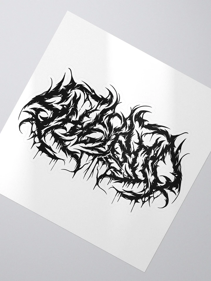 shelBOO Metal Logo Sticker - Black product image (2)