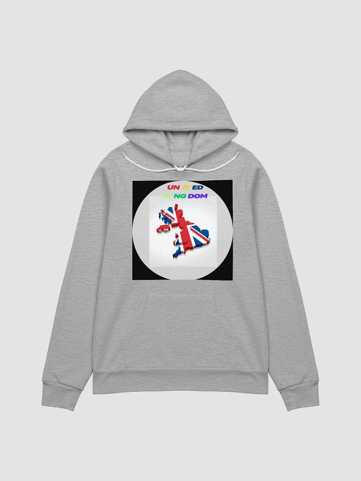 UK Pride 3D Map Bella+Canvas Supersoft Hoodie product image (1)
