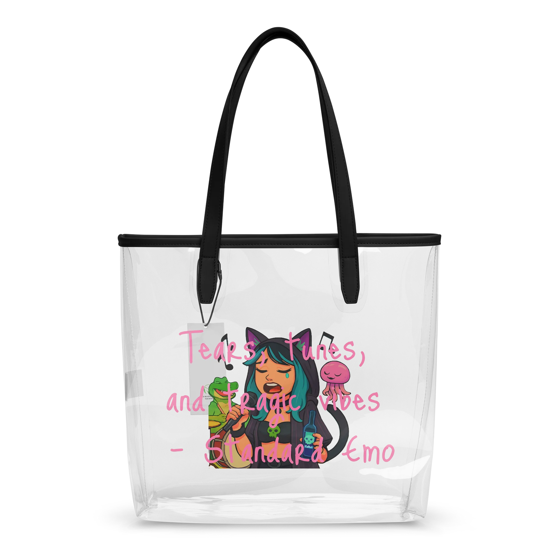 Jellyfish Emo Serenade Clear Tote Bag product image (2)