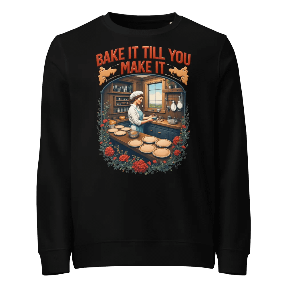 Bake It Till You Make It Unisex Organic Sweatshirt product image (1)