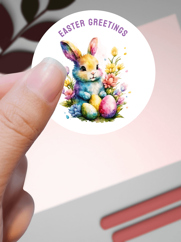 Colorful Easter Bunny Greetings product image (1)