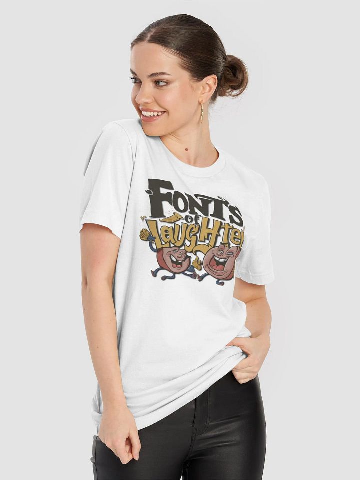 Graphic Grove Funny Typography T-Shirt - Font's Of Laughter product image (1)