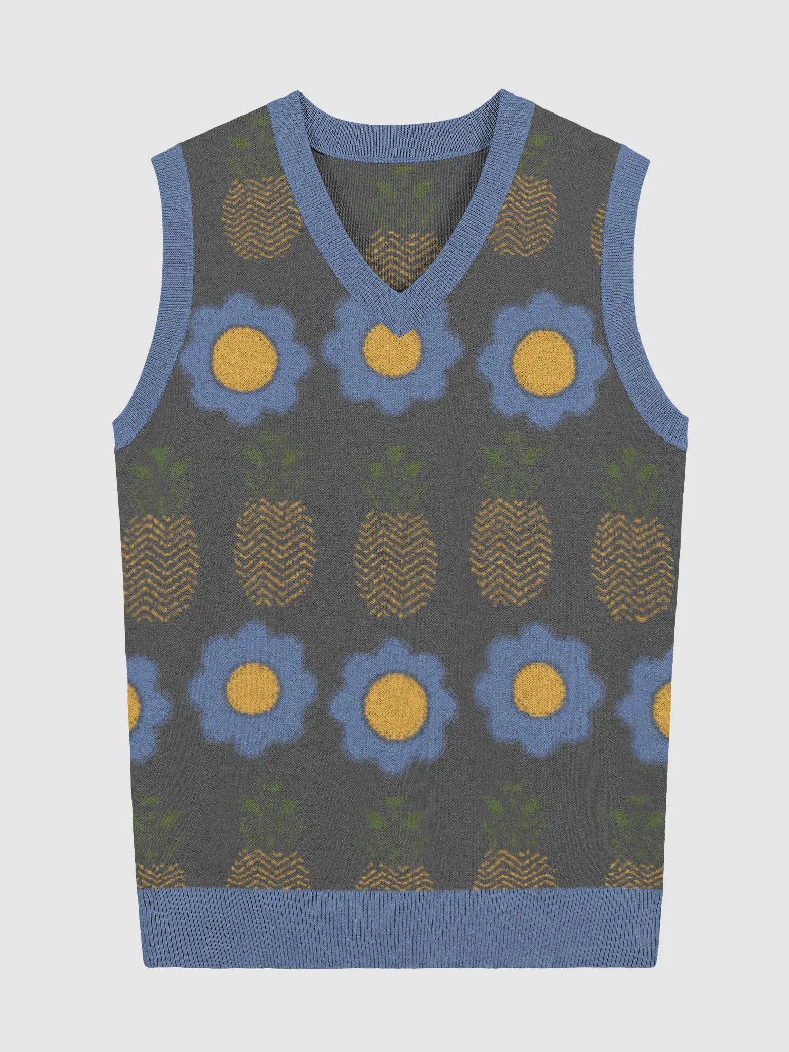 Pineapple Floral Vibe Knitted Vest product image (3)