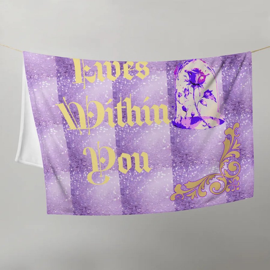Purple Rose Throw Cover product image (8)