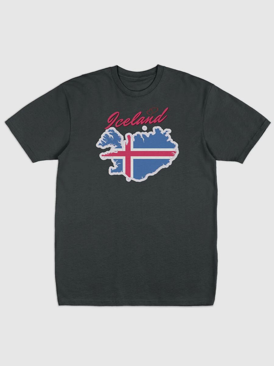 Iceland Flag Map Men's Tee product image (2)
