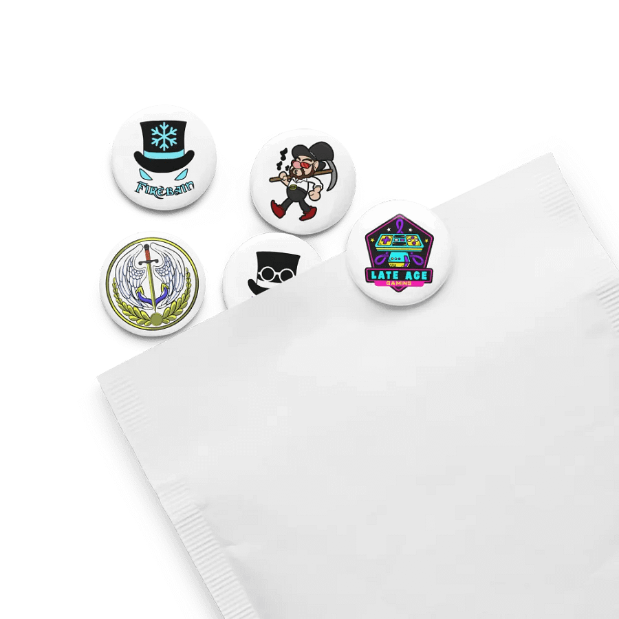 Firebain Frost & Flame Pin Buttons Set product image (13)
