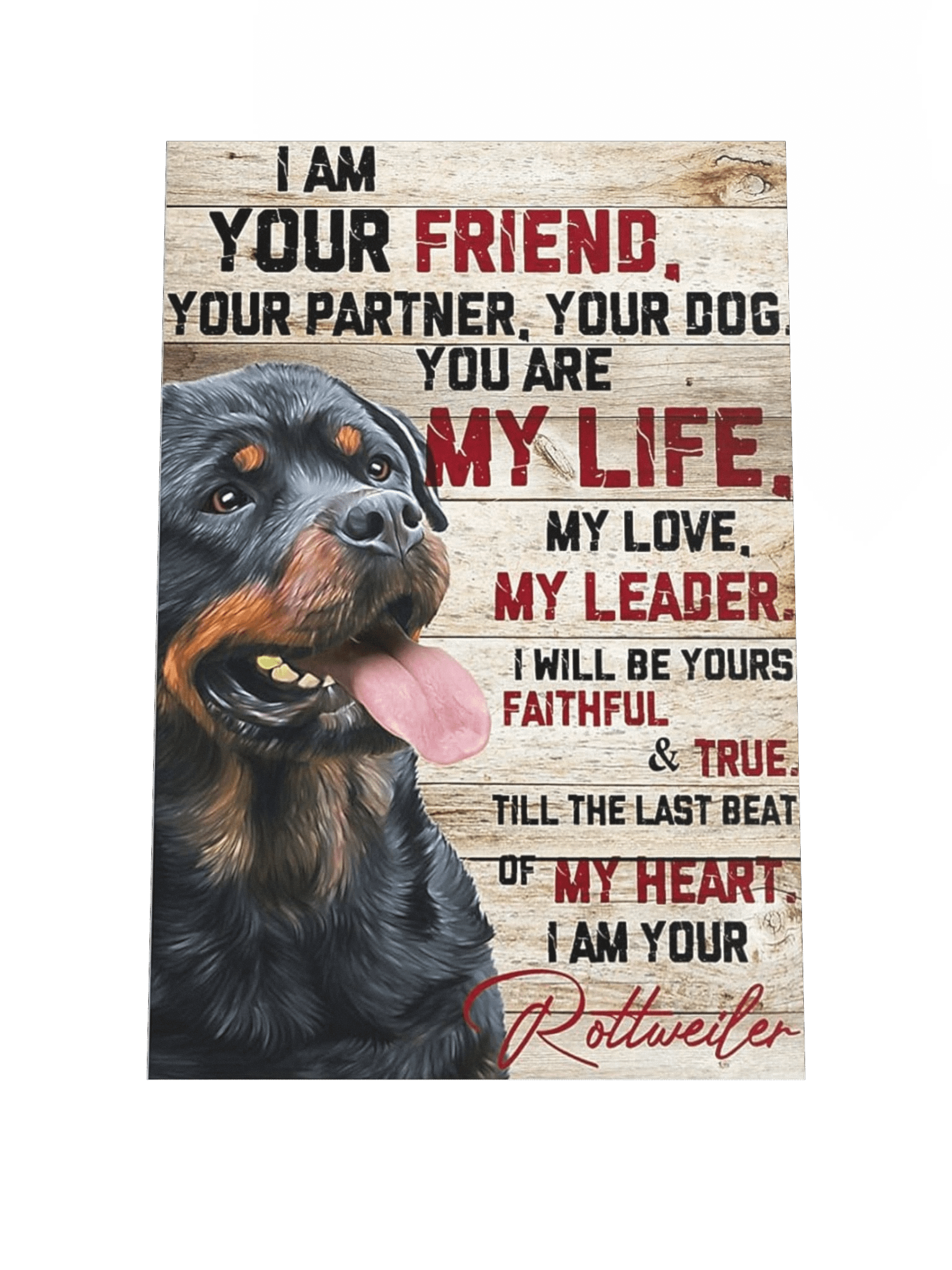 Faithful Rottweiler Poster product image (1)