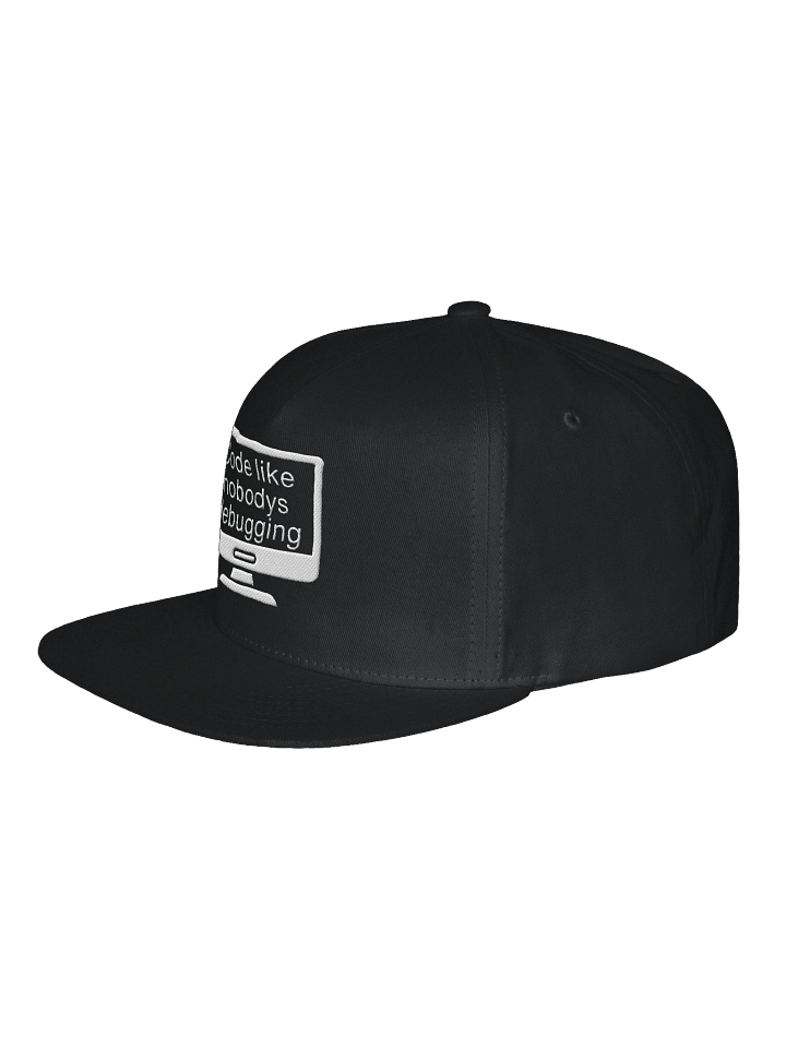 “Code Like Nobody’s Debugging” Snapback Hat – Premium Streetwear Edition product image (2)