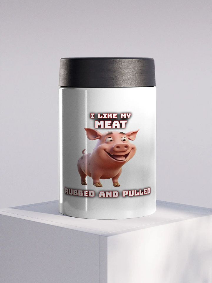 My Meat Funny BBQ Stainless Steel Koozie product image (1)