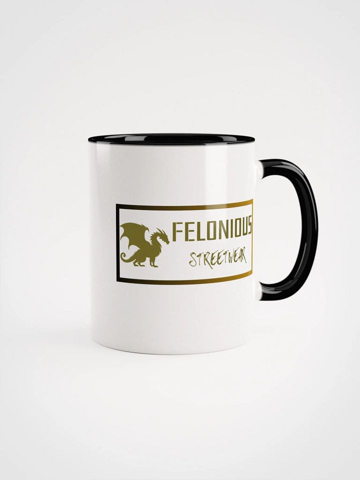 Felonious Streetwear Dragon Gold Logo Ceramic Mug product image (11)