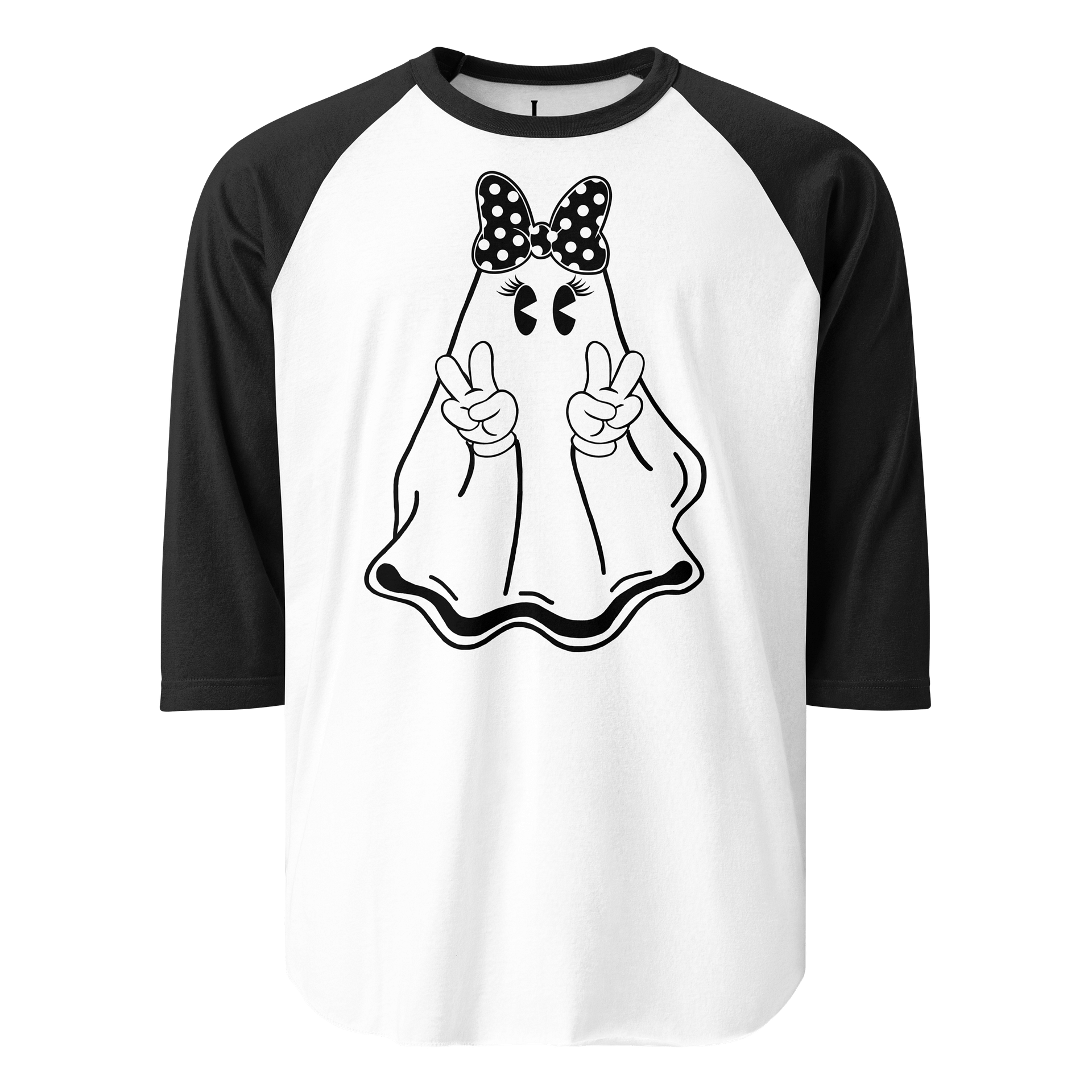 Susie Spooks Raglan | White/Black product image (1)