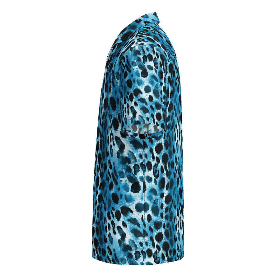 Blue Leopard Hawaiian Shirt product image (3)