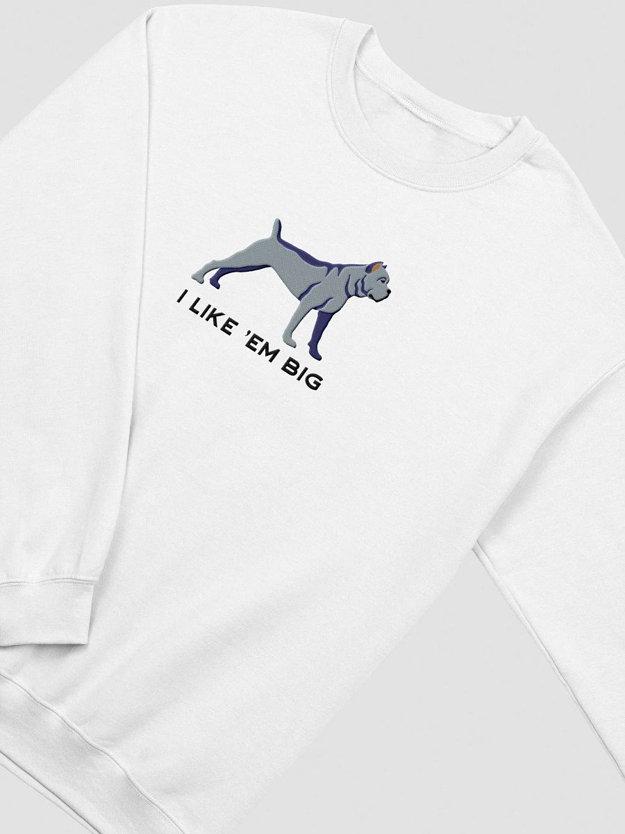 I Like 'Em Big Sweatshirt (Embroidered) of a Cane Corso(Blue) product image (18)