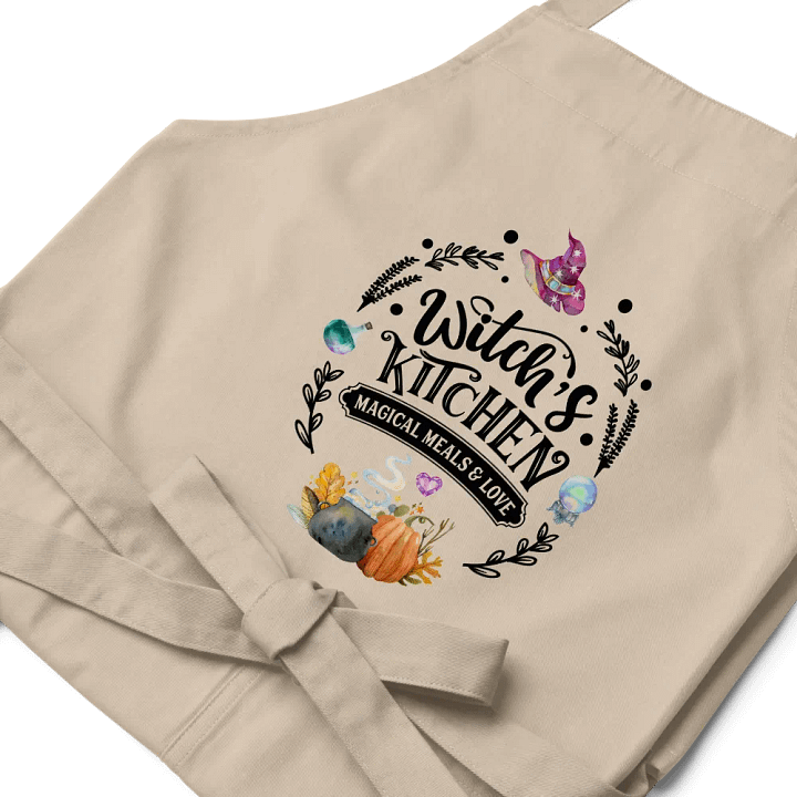 Witch's Kitchen, Magical Meals and Love APRON - Witchy, Kitchen Witch, Magic Kitchen Gift product image (1)
