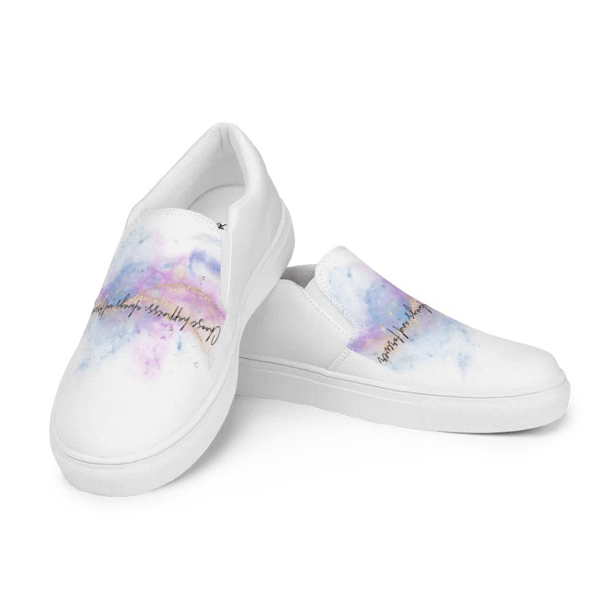 choose happiness women's slip-on canvas product image (11)