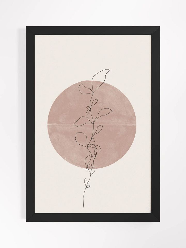 Botanical Minimalist Line Art Print | Simple Elegance of Nature-Inspired Design product image (2)